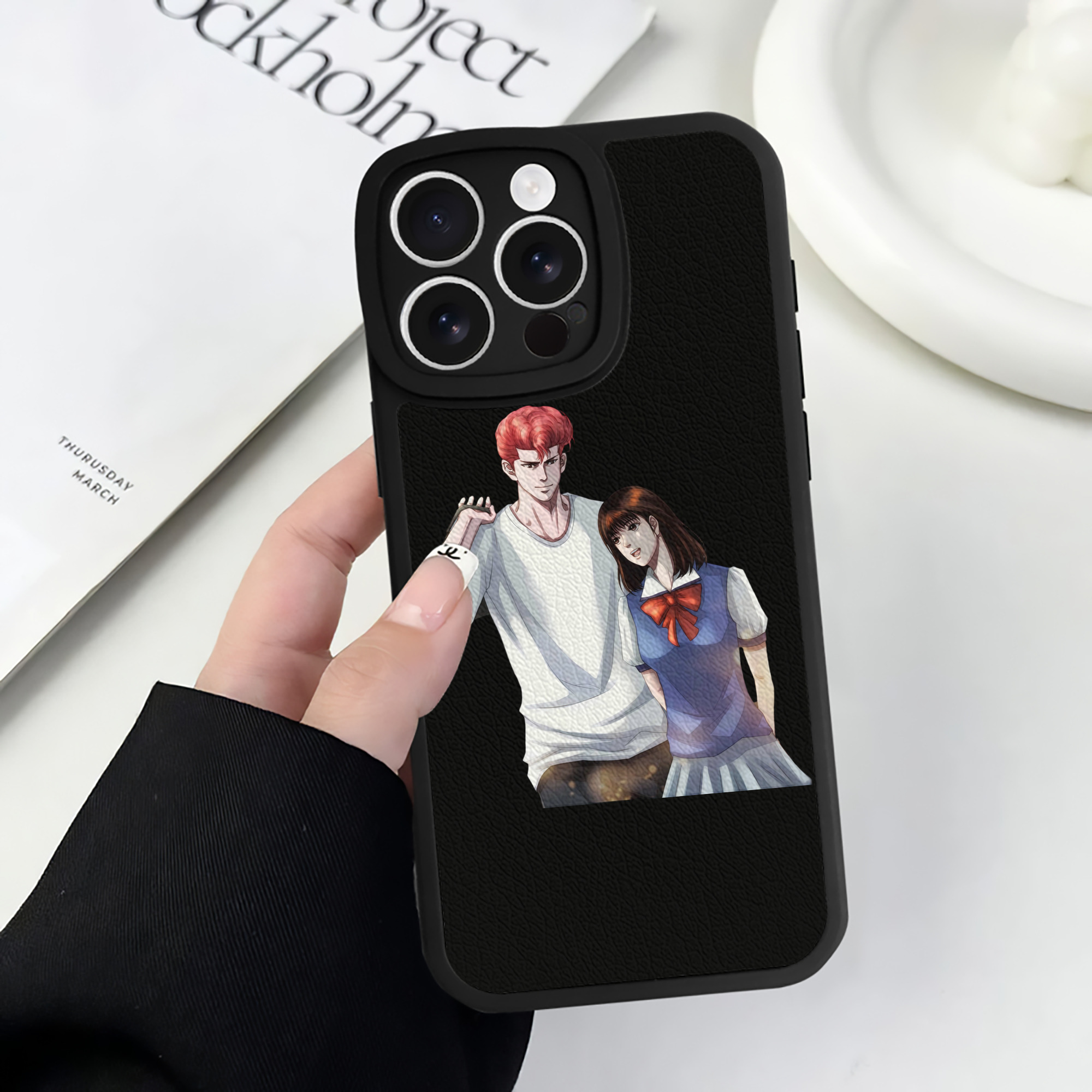 （画像用） SLAM DUNK／スラムダンク 【iPhone 16シリーズ対応】シリコンスマホケース（レザー調） 材質：シリコン